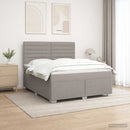vidaXL Boxspring ágy matraccal Tópszínű 140 x 200 cm Szövet
