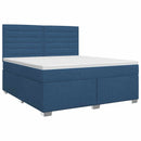 vidaXL Boxspring ágy matraccal fejtámlával Kék 180 x 200 cm Szövet