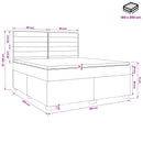 vidaXL Boxspring ágy matraccal fejtámlával Kék 180 x 200 cm Szövet