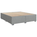 vidaXL Boxspring ágy matraccal Világosszürke 180 x 200 cm Szövet