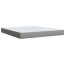 vidaXL Boxspring ágy matraccal Világosszürke 180 x 200 cm Szövet