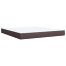 vidaXL Boxspring ágy matraccal Tópszínű 180 x 200 cm Szövet