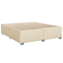 vidaXL Boxspring ágy matraccal Krémszínű 180 x 200 cm Szövet