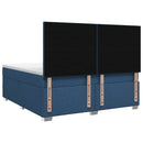 vidaXL Boxspring ágy matraccal fejtámlával Kék 180 x 200 cm Szövet