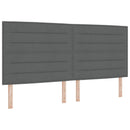 vidaXL Boxspring ágy matraccal Sötétszürke 200 x 200 cm Szövet