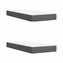 vidaXL Boxspring ágy matraccal Sötétszürke 200 x 200 cm Szövet