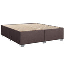 vidaXL Boxspring ágy matraccal Sötét Barna 200 x 200 cm Szövet