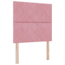 vidaXL Boxspring ágy matraccal Rózsaszín 80 x 200 cm Bársony