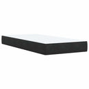 vidaXL Boxspring ágy matraccal fejtámlával Fekete 100 x 200 cm Bársony