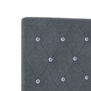vidaXL Boxspring ágy matraccal Sötétszürke Egyszemélyes Bársony
