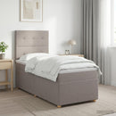 vidaXL Boxspring ágy matraccal fejtámlával Tópszínű 90 x 200 cm Szövet