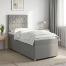 vidaXL Boxspring ágy matraccal Világosszürke 80 x 200 cm Szövet