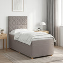 vidaXL Boxspring ágy matraccal fejtámlával Tópszínű 80 x 200 cm Szövet