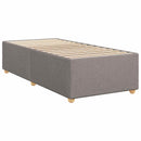 vidaXL Boxspring ágy matraccal fejtámlával Tópszínű 90 x 190 cm Szövet