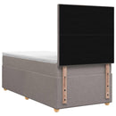 vidaXL Boxspring ágy matraccal fejtámlával Tópszínű 90 x 190 cm Szövet