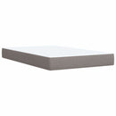vidaXL Boxspring ágy matraccal Tópszínű 120 x 190 cm Szövet