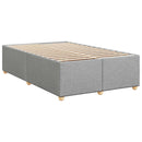 vidaXL Boxspring ágy matraccal Világosszürke 120 x 200 cm Szövet