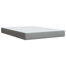 vidaXL Boxspring ágy matraccal Világosszürke 140 x 190 cm Szövet