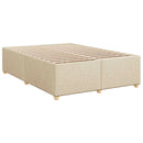 vidaXL Boxspring ágy matraccal Krémszínű 140 x 190 cm Szövet