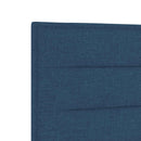 vidaXL Boxspring ágy matraccal fejtámlával Kék 140 x 200 cm Szövet