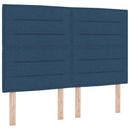 vidaXL Boxspring ágy matraccal fejtámlával Kék 140 x 200 cm Szövet