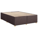 vidaXL Boxspring ágy matraccal Sötét Barna 140 x 200 cm Szövet