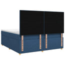 vidaXL Boxspring ágy matraccal fejtámlával Kék 160 x 200 cm Szövet