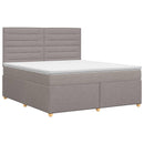 vidaXL Boxspring ágy matraccal Tópszínű 180 x 200 cm Szövet