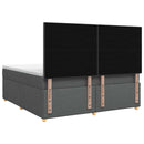 vidaXL Boxspring ágy matraccal Sötétszürke 180 x 200 cm Szövet