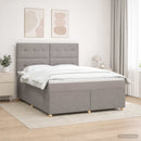 vidaXL Boxspring ágy matraccal Tópszínű 180 x 200 cm Szövet