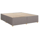 vidaXL Boxspring ágy matraccal Tópszínű 180 x 200 cm Szövet