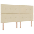 vidaXL Boxspring ágy matraccal Krémszínű 180 x 200 cm Szövet