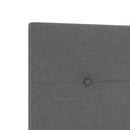 vidaXL Boxspring ágy matraccal Sötétszürke 80 x 200 cm Szövet