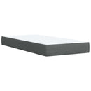 vidaXL Boxspring ágy matraccal Sötétszürke 80 x 200 cm Szövet