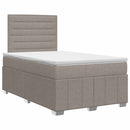 vidaXL Boxspring ágy matraccal Tópszínű 120 x 190 cm Szövet