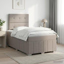 vidaXL Boxspring ágy matraccal Tópszínű 120 x 190 cm Szövet