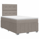 vidaXL Boxspring ágy matraccal Tópszínű 120 x 190 cm Szövet