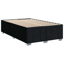vidaXL Boxspring ágy matraccal fejtámlával Fekete 120 x 190 cm Szövet