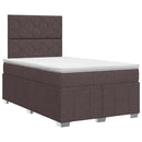 vidaXL Boxspring ágy matraccal Sötét Barna 120 x 190 cm Szövet