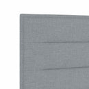 vidaXL Boxspring ágy matraccal Világosszürke 120 x 200 cm Szövet