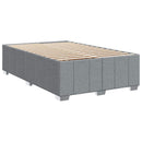 vidaXL Boxspring ágy matraccal Világosszürke 120 x 200 cm Szövet