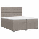 vidaXL Boxspring ágy matraccal Tópszínű 140 x 190 cm Szövet