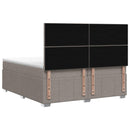 vidaXL Boxspring ágy matraccal Tópszínű 140 x 190 cm Szövet