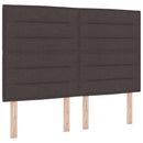 vidaXL Boxspring ágy matraccal Sötét Barna 160 x 200 cm Szövet