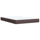 vidaXL Boxspring ágy matraccal Tópszínű 160 x 200 cm Szövet