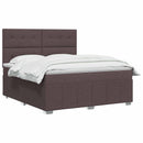 vidaXL Boxspring ágy matraccal Tópszínű 160 x 200 cm Szövet