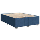 vidaXL Boxspring ágy matraccal fejtámlával Kék 160 x 200 cm Szövet
