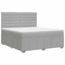 vidaXL Boxspring ágy matraccal Világosszürke 180 x 200 cm Szövet