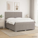 vidaXL Boxspring ágy matraccal Tópszínű 140 x 190 cm Szövet