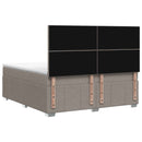 vidaXL Boxspring ágy matraccal Tópszínű 180 x 200 cm Szövet